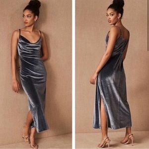 BHLDN scoop neck midi dress